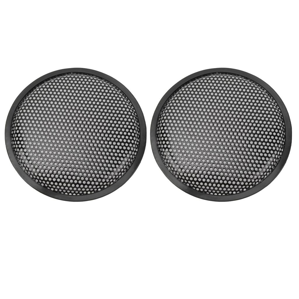 2Pcs Speaker Grill Cover 8 Inch Car RV Black Metal Iron Subwoofer Mesh Grill Cover