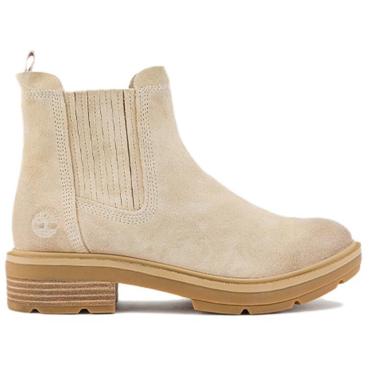 Timberland Brimfield Comfortable Versatile Short Chelsea Boots Women boots Light-Beige A2PBB-ER3