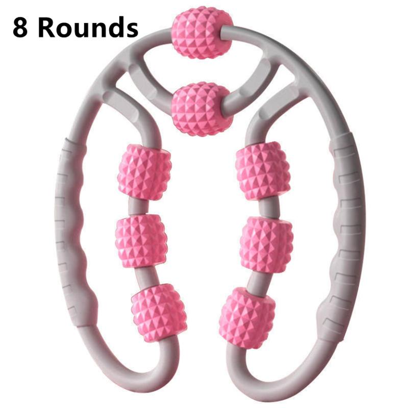 Leg massager, ring-shaped clamps, rolling wheels, foam rollers, spiked massage tools for muscle relaxation and slimming legs