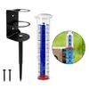 Garden Ornaments Rain Gauges Featuring Metal Base Combining Functionality and Styles for Outdoor Decoration