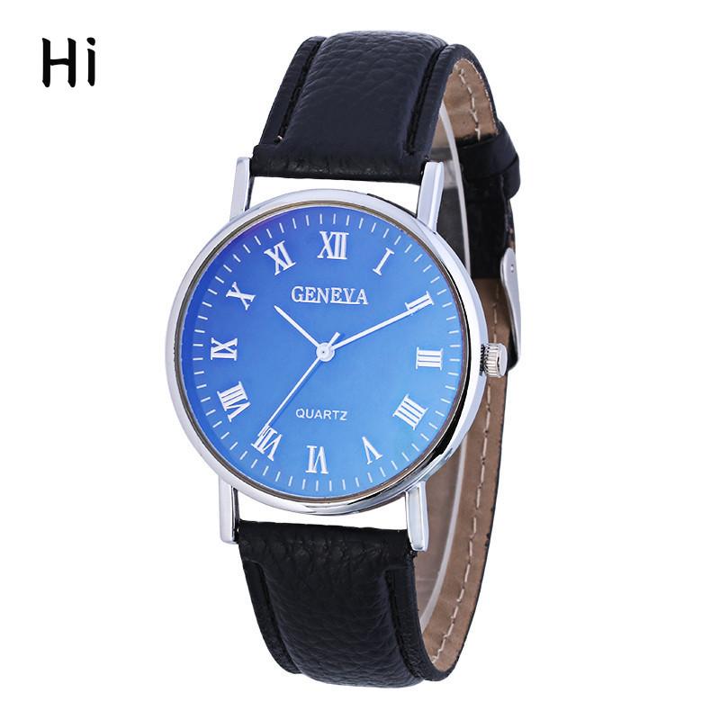 

Blu-ray нейтральные женские часы модные мужские часы ремень кварцевые часы подарок часы