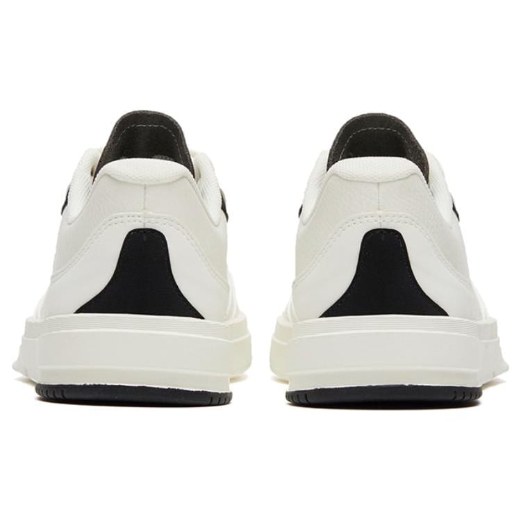 Anta Life Collection Slip Resistant Abrasion Resistant Low top Skateboard Shoes Women's Black White 922328011-3