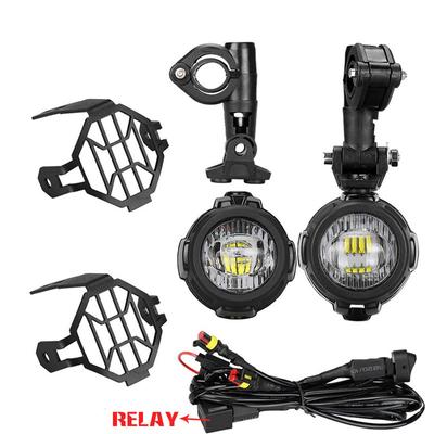 Yükseltme Parlak Lamba 40 W 6000 K BMW R1200GS F800GS F700GS F650 K1600 Motosiklet Sis Lambası Yardımcı Işıklar