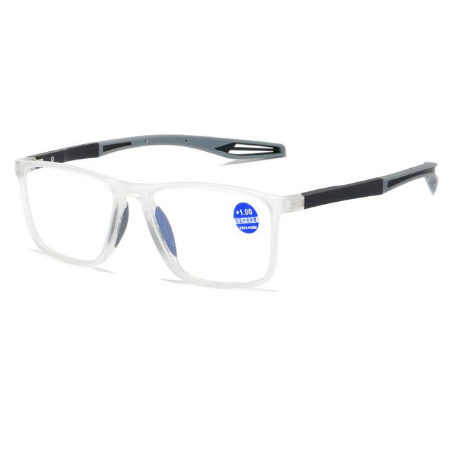 

May Flower Reading Glasses For Men Anti Blue Light Prescription Eyeglasses Fashion Trendy 1.5