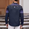 Men'S Fashionable Lapel And Shoulder Length Long Sleeved Casual Top
