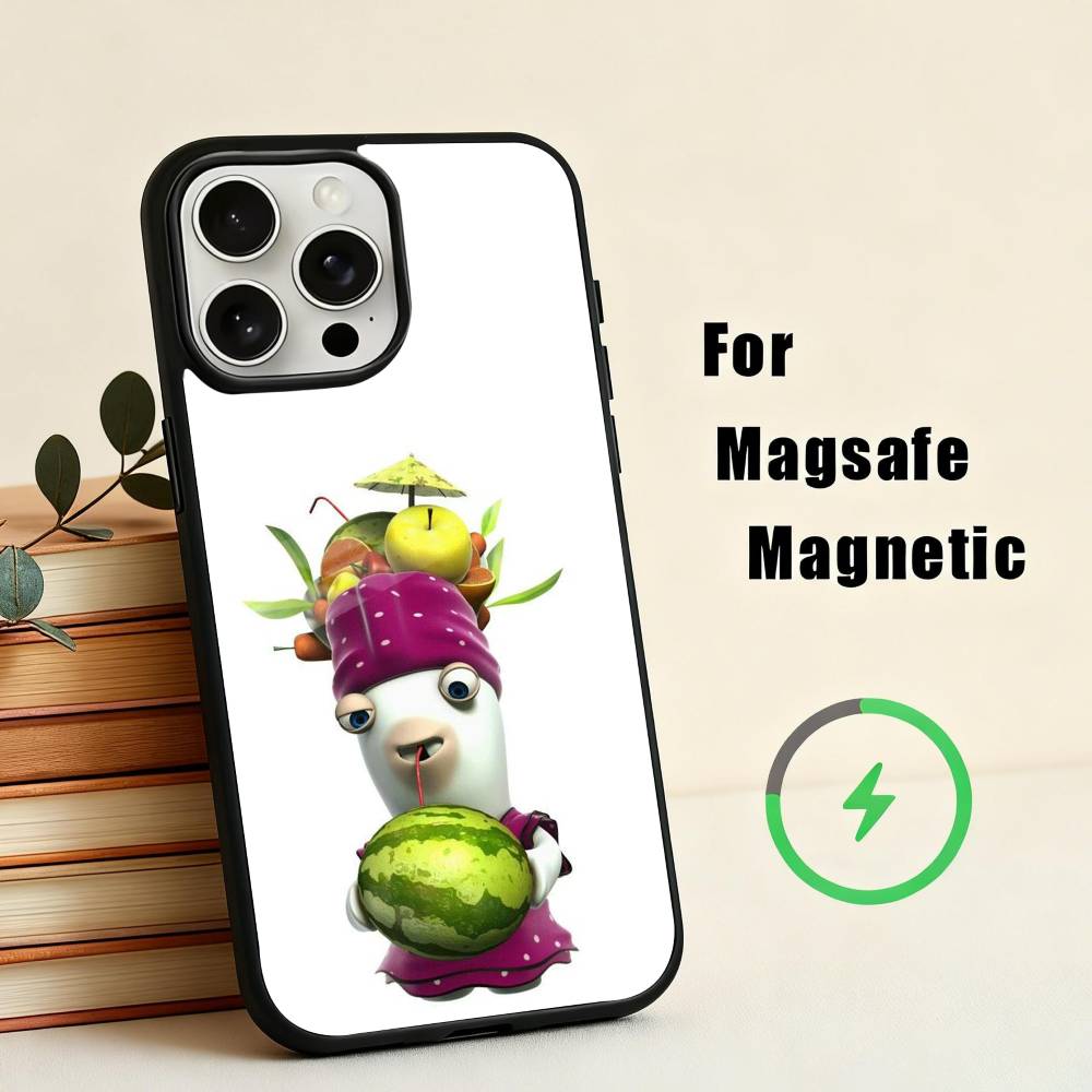 

R-Rayman Raving-G R-Rabbids Phone Case For iPhone 17,16,15,14,13,12,Plus,Pro,Max for Magsafe Magnetic Wireless Charging iPhone16PRO