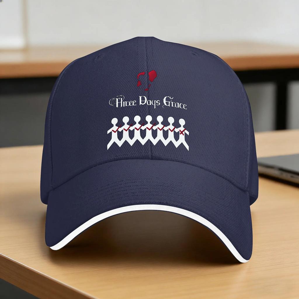 Sonnen-Baseballkappe Entfremdung Album THREE DAYS GRACE Band Druck Trucker-Mütze Sonnenschutz Trendig Outdoor-Sport Baseballkappen