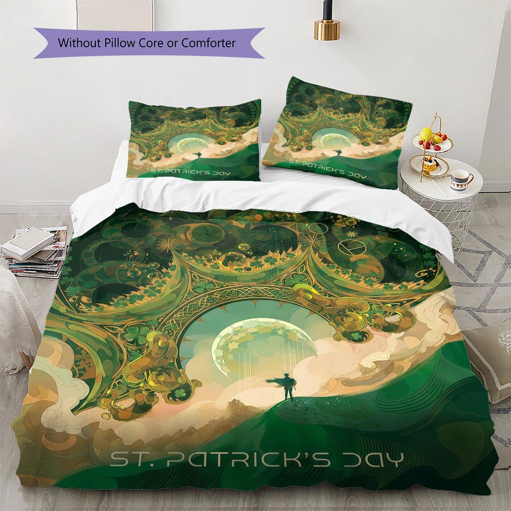 DUNEr Pattern Bedding Quilt Set Quilt Cover Pillowcase Home Decoration Birthday Gift (1 * Duvet Cover + 2 * Pillowcase, Without Core)