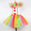 Rainbow Collar Clown Cosplay Skirt Children's Show Party Dress Princess TUTU Skirts