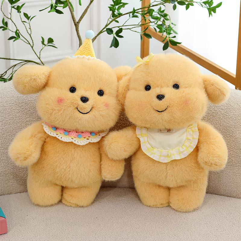 Süßes Samt Haustier Milchhund Pier Pier Plüschtier Puppe Stoffpuppe Kinder Ziehen Kleiner Golden Retriever Puppe