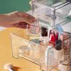 Fresh Keeping Refrigerator Storage Box Stackable Cosmetic Display Case  for Kitchen