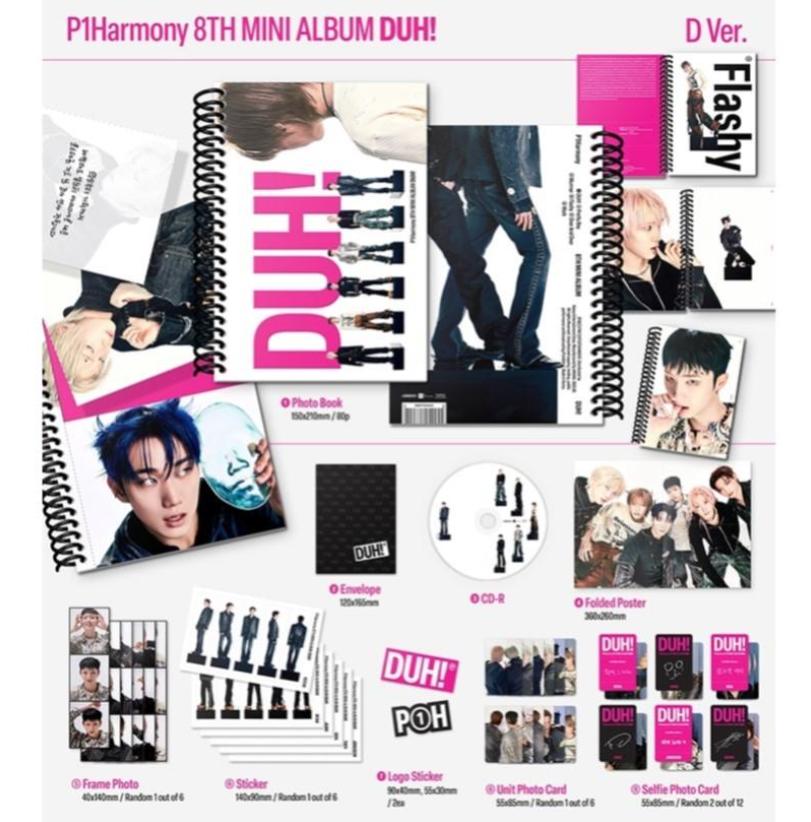 P1Harmony Mini 8th Album “DUH!” (Random Version, 2 Types)