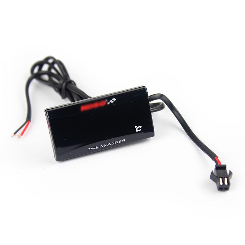 KOSO Slimline Water Thermometer Temperature Table Gauge LED Display 10mm Thread Sensor For Water-cooler Engine JOG WISP RSZ