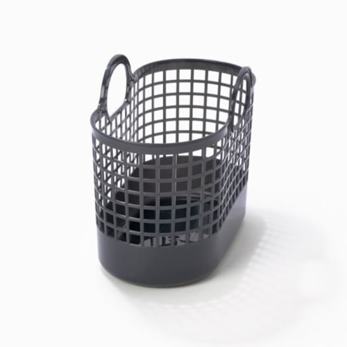 Like-it Town Basket, Mini, White, LBB-16C, Laundry Storage, Made with Approximately 90% Biomass Plastic