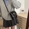 Korean temperament niche handbag 2025 spring retro simple bucket bag high-end shoulder bag messenger bag bag
