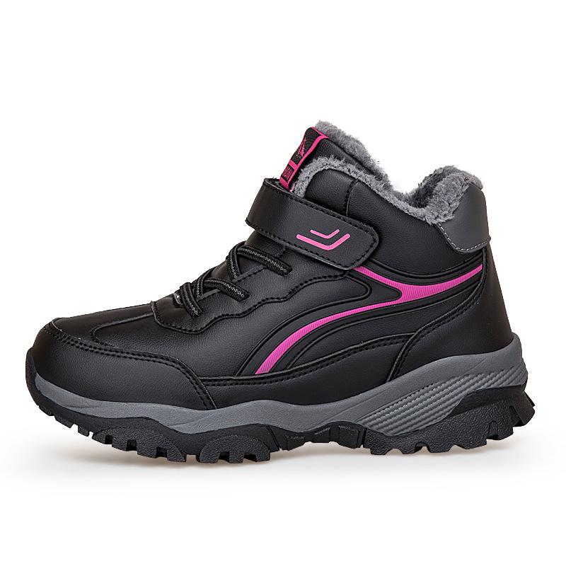 Winter Velvet Warm Cotton Shoes Non-slip and Wear-resistant Medium Walking Shoes Thickened Snow Boots