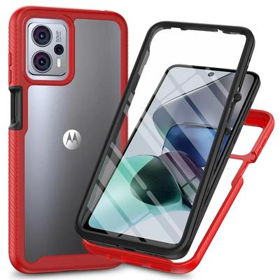 Motorola Moto G13 G23 G53 E13 G14 G54 G84 için Temperli Film TPU Şeffaf Arka Kapaklı Armor Darbeye Dayanıklı Ottero Kılıf Kutusu Ekran Koruyucu