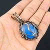 Chalcedony 999 Copper Wire Wrapped Pendant, Handmade Gemstone Pendant Jewelry, Gifts For Wife Brand New Pendant