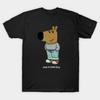 Taglia Asiatica Uomo T-shirt Nera con Stampa I'M Just A Chill Guy Meme Stampa Senza Taglio T-shirt in Cotone
