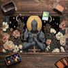 Gothic Dark Knight Large Game Playmat Non Slip Rubber Table Mat For Tabletop Trading Card Board Game Card Gaming Supplies