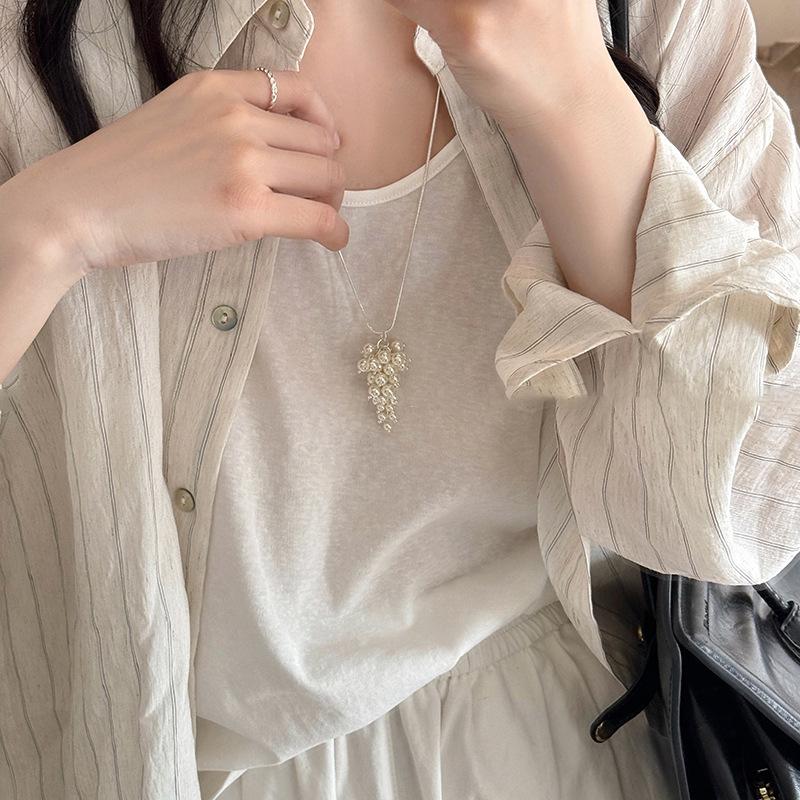 Böhmische Seestern-Halskette: Bunte Perlenkeramik Ethno-Stil mit gewebter Kordel für Damen