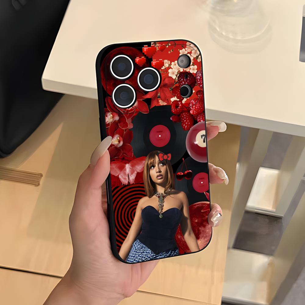 Singer Pink P-Pantheress Phone Case For IPhone 17 Air 16 E Pro Max 15 14 13 Mini 12 Pro 11 Max Plus Black Soft Shell
