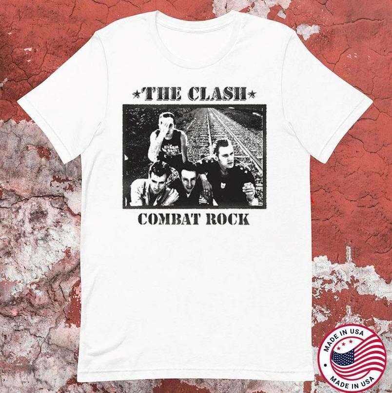 

The Clash Combat Rock Vintage Album T-Shirt Mens Womens Tees Top, size S-4XL 2XL