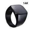 Mens Jewelry Ring Simple Stainless Steel Rings Solid Polished Classic Fashion Wedding Ring
