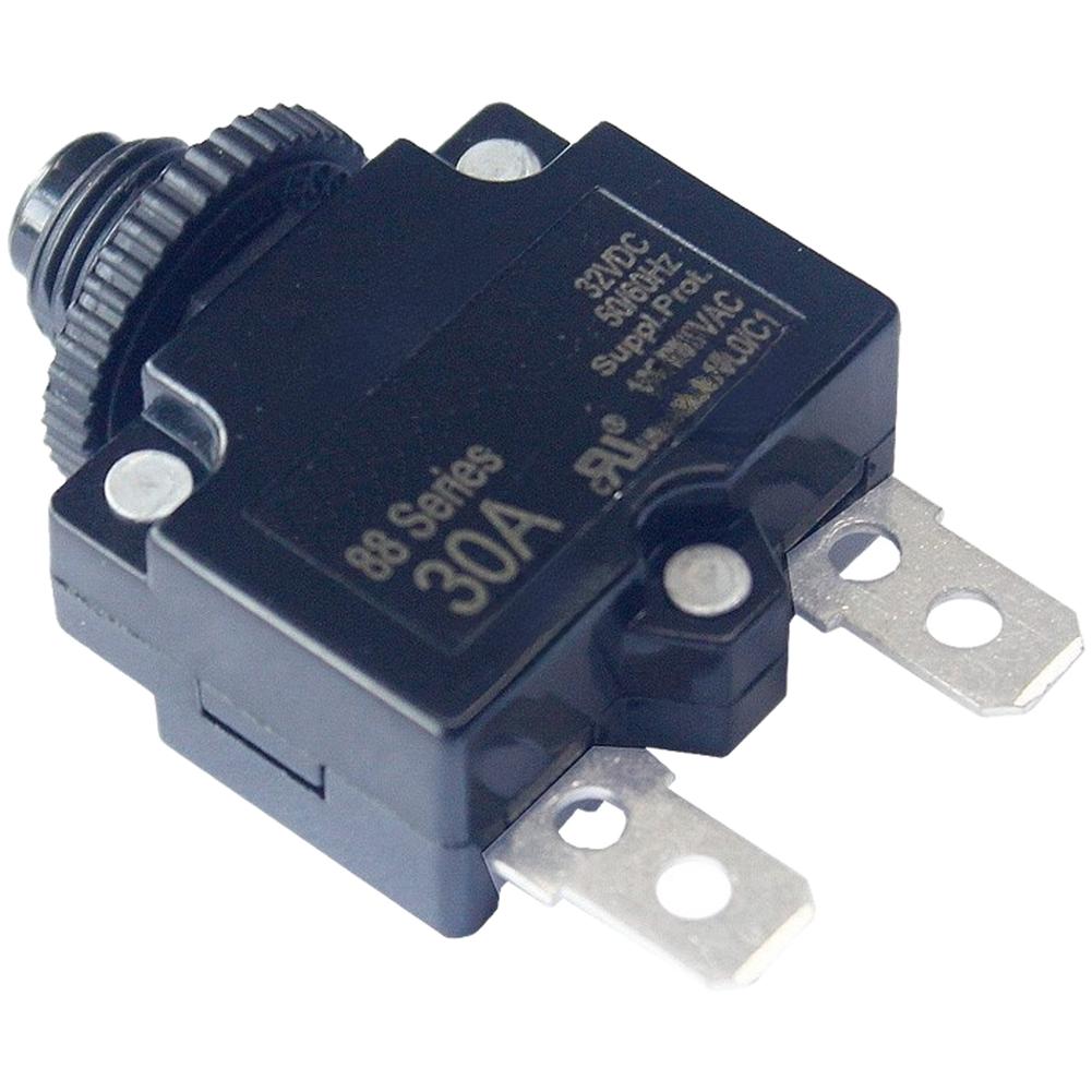 88 Series Thermal Overload Circuit Breaker 5A 10A 15A 20A 25A 30A Manual Reset for 250VAC 50VDC Industrial Use