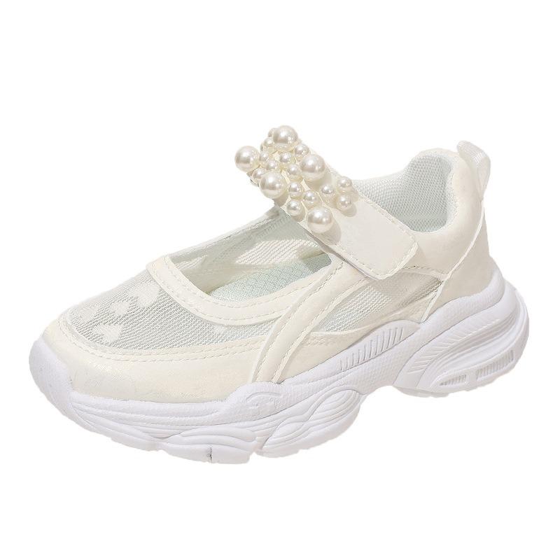Children’s Shoes, Girls’ Closed-Toe Sandals, New Summer Style, Soft-Soled Kids’ Mesh Sneakers, Fashionable Girls’ Princess Shoes