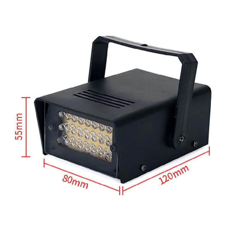 

Stage Flash Lighting Strobe Lights Remote Control LED White Stage Lighting Effect Adjustable Speed DJ Disco Party Strobe Lights EU Plug