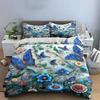 "Butterfly Floral Pattern Decoration" Soft Skin-Friendly Bedding Set Includes 1 Duvet Cover And 2 Pillowcase Gift
