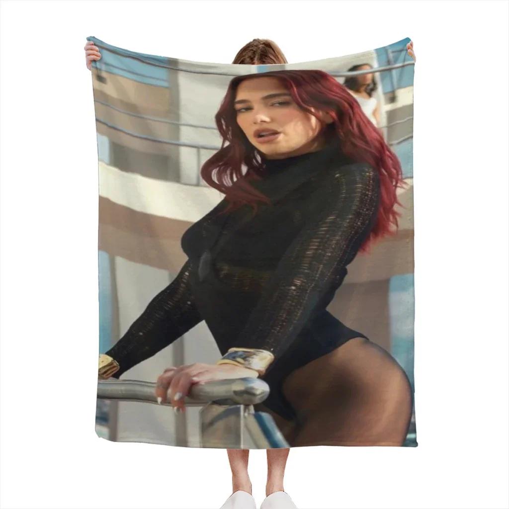 

Singer D-Dua Lipas Summer Blanket Thin Blanket for Couch Sofa Warmth Bed Artificial Flannel Blankets Comfortable 30x40in