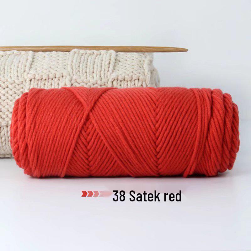 8-Strand Lover's Cotton Wool Yarn for Handmade Knitting: Soft DIY Scarf or Hat Acrylic Yarn