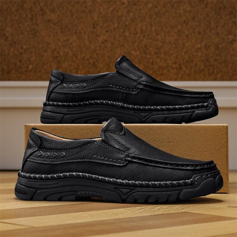 High Quality Men's Casual Leather Soft Bottom Shoes Comfy Big Size 39-48 Business Classic Business Shoes Flat Designer Loafers