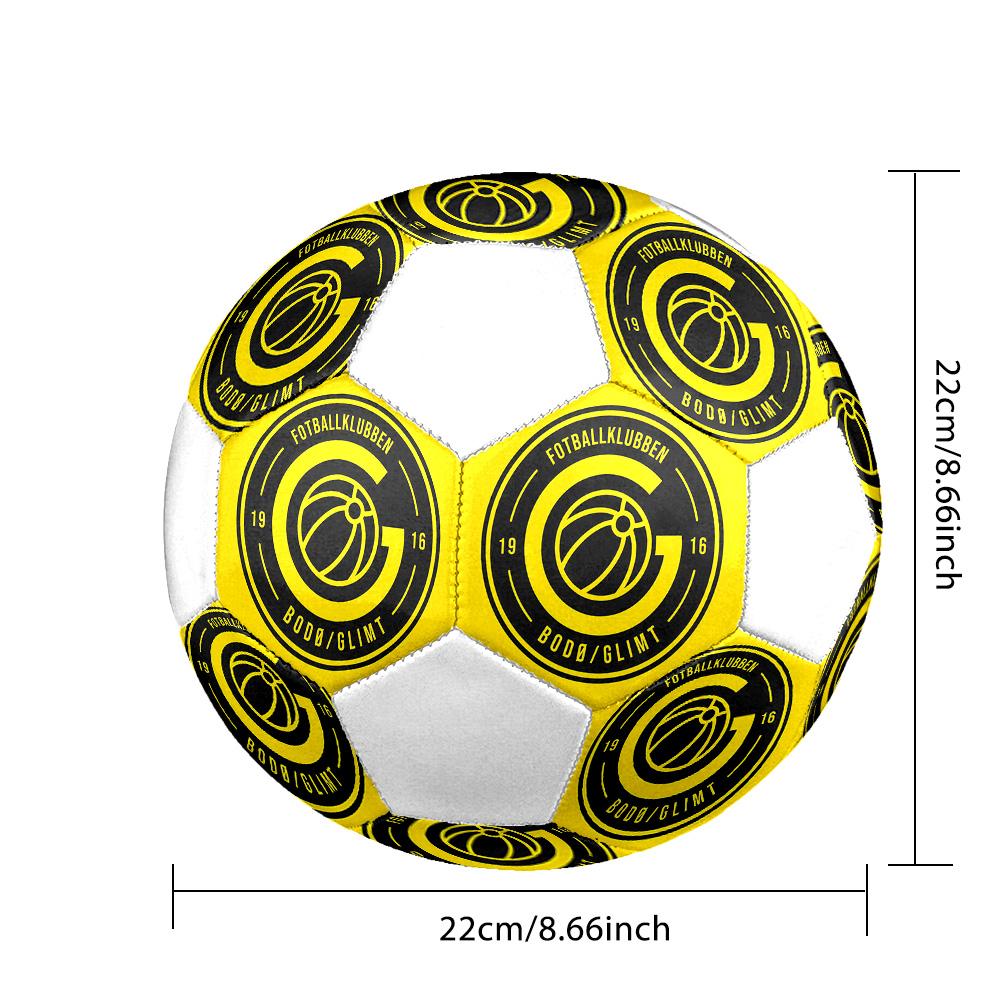 1PC Glimt Size 5 Soccer Ball PrahaIndoor Soccer Ball Colorful All Ages Machine Stitched PVC Competition Ready Durable High-Bounce