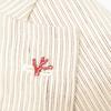 ISAIA CAPRI 21GSI Silk x Linen Base Stripe Single Jacket Jacket 48 beigeUsed