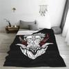Jujutsu Kaisen Sukuna Decke Anime Manga Flanell Lustige warme Überwurfdecken für Bettdecke Winter