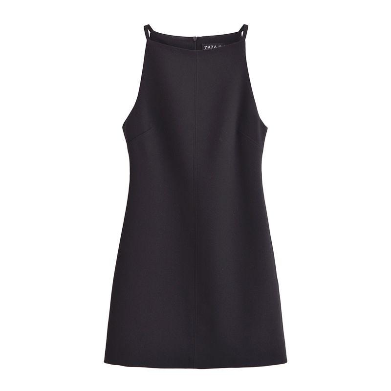 Kaslead New Arrival Women's Clothing Fashion Style Fashion Slim-Fitting Simple Straight Collar Sleeveless Dress 9479049
