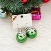 Christmas Hollow Xmas Tree Bells Round Ball Earrings For Women Snowflake Stars Sequins Bulb Tassel Earring Girl Festival Jewelry