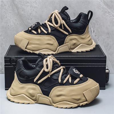 New Autumn and Winter Men's Shoes Comfortable Men's Casual Shoes Light Luxury Versatile Fashion Thick Soled Sports Shoes Tenis