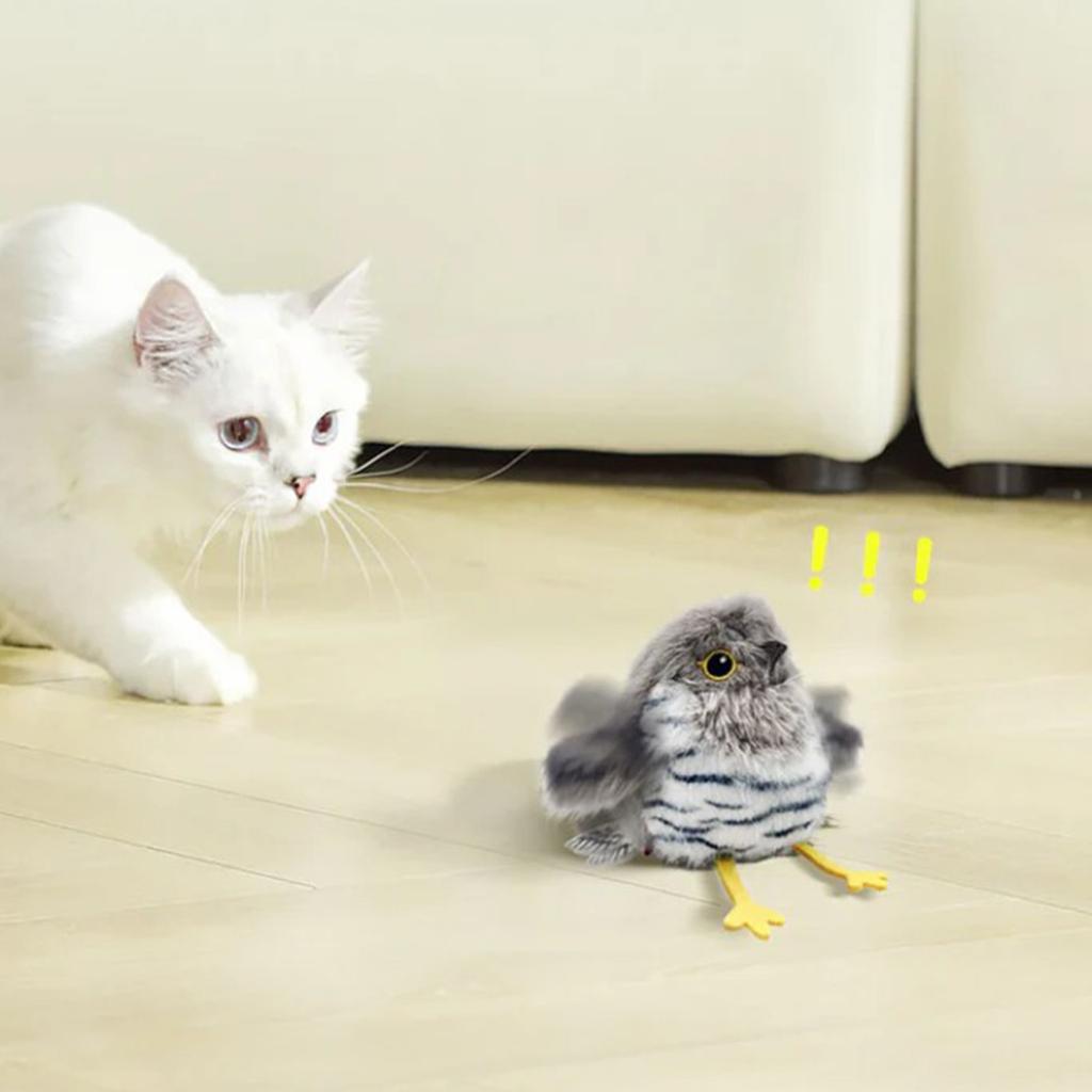 Bird Simulation Bird Toy Self-hi Boredom Electric Vocal Sparrow Automatically Teases
