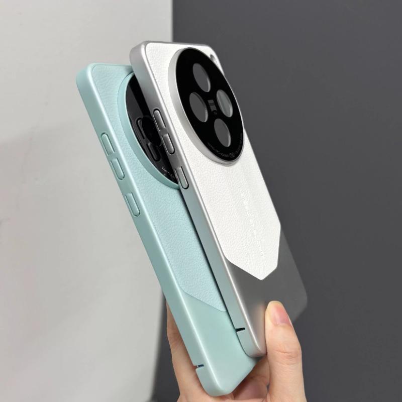 PU Kožené pouzdro na telefon pro VIVO X200 Ultra Matné Prošívání Pokovení Tvrdý Nárazuvzdorný Kryt pro VIVO X200s X100 Ultra X100 Pro mini Nárazník