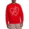 Avengers Unisex Adult Be Mine Heart Sweatshirt
