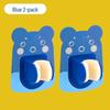 ZISIZ Punch-Free Adjustable Shower Head Holder with Blue Bear Design (2-Pack)