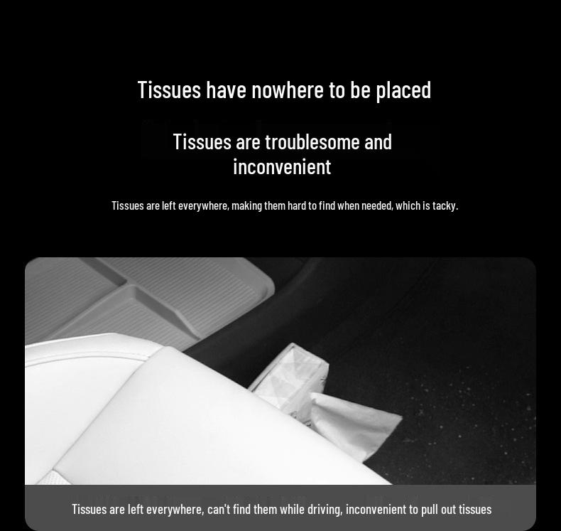 Xiaomi YU7 Magnetic Suction Car Tissue Holder for Screen Back Storage