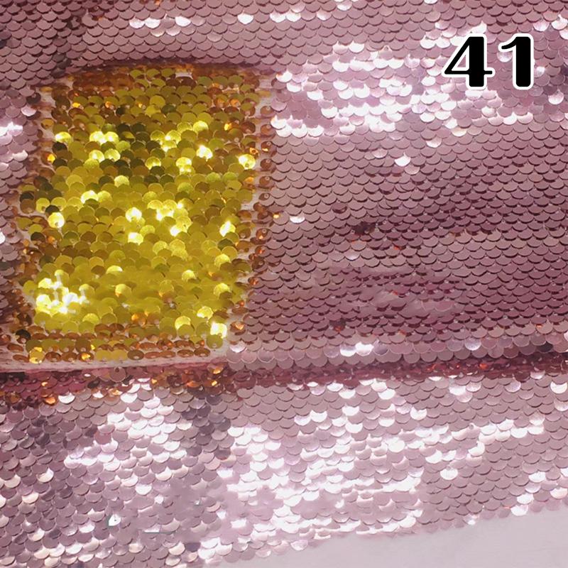 100x130cm Oboustranná 5mm Látka s rybími šupinkami Reverzibilní látka s flitry DIY Řemesla Šití Oděv Boty Pozadí Dekor