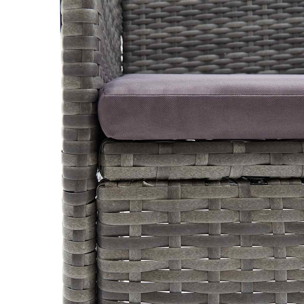 11 Piece Outdoor Dining Set Gray