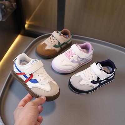 Children's Retro Forrest Gump Shoes 2025 Autumn Boys' Sports Shoes Board Shoes Girls' Casual Shoes Velcro Baby German Training Shoes