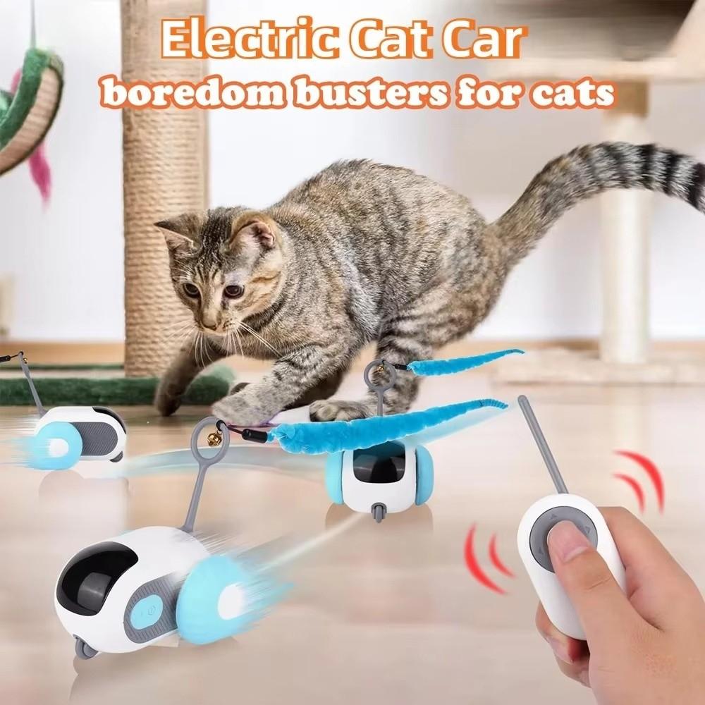 Three Modes Cat Toy USB Charging Interactive Cat Toy New Remote Control Cat Toy  For Cats Dogs
